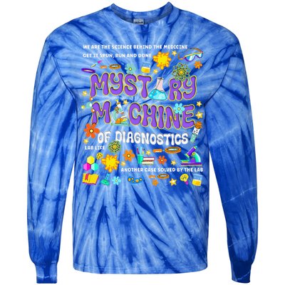 Mystery Machine of Diagnostics Lab Week 2025 Tie-Dye Long Sleeve Shirt