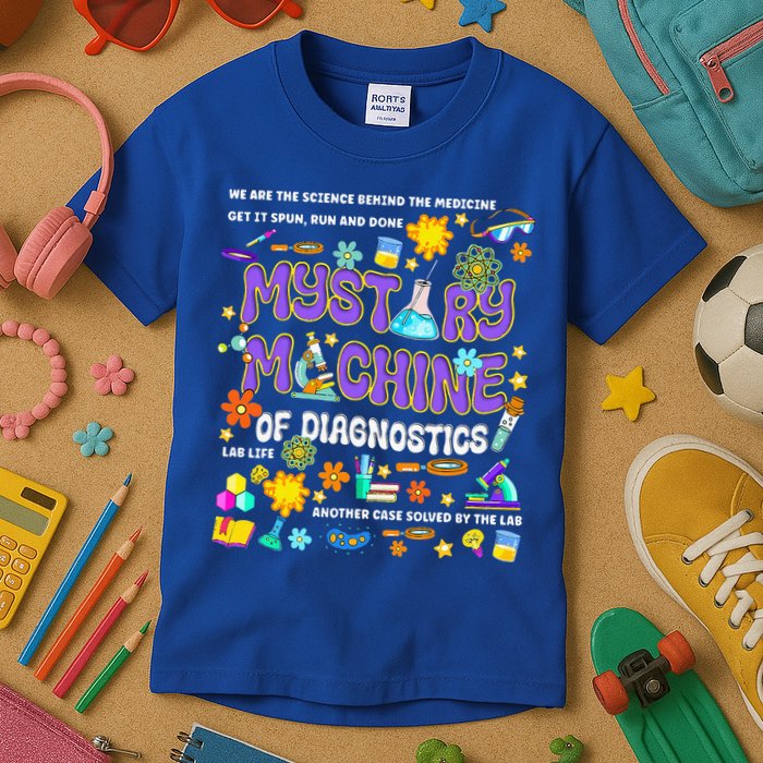 Mystery Machine of Diagnostics Lab Week 2025 Kids T-Shirt