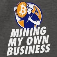 Mining My Own Business Bitcoin Miner Vector Backpack