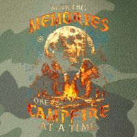 Making Memories One Campfire At A Time Bigfoot Camping Legacy Tie Dye Trucker Hat