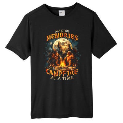 Making Memories One Campfire At A Time Bigfoot Camping Tall Fusion ChromaSoft Performance T-Shirt