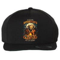 Making Memories One Campfire At A Time Bigfoot Camping Wool Snapback Cap