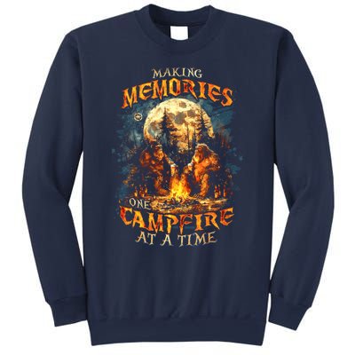 Making Memories One Campfire At A Time Bigfoot Camping Sweatshirt