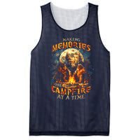 Making Memories One Campfire At A Time Bigfoot Camping Mesh Reversible Basketball Jersey Tank