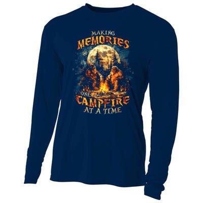 Making Memories One Campfire At A Time Bigfoot Camping Cooling Performance Long Sleeve Crew