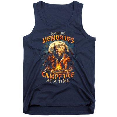 Making Memories One Campfire At A Time Bigfoot Camping Tank Top