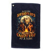Making Memories One Campfire At A Time Bigfoot Camping Golf Towel