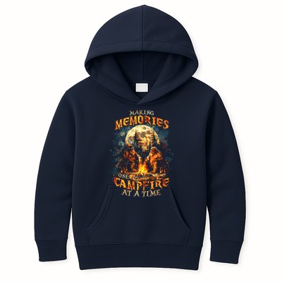 Making Memories One Campfire At A Time Bigfoot Camping Kids Hoodie
