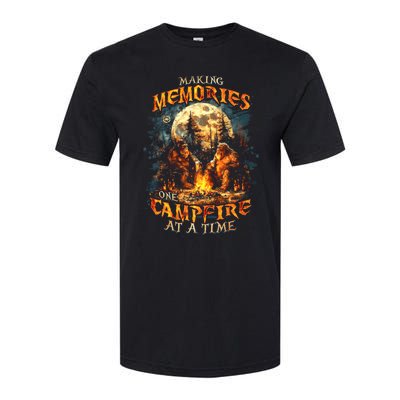 Making Memories One Campfire At A Time Bigfoot Camping Softstyle CVC T-Shirt