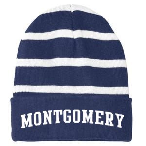 Montgomery Striped Beanie with Solid Band