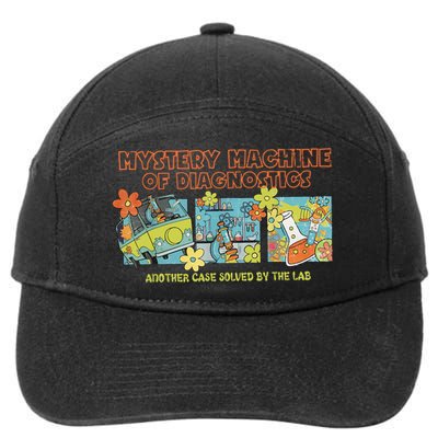 Mystery Machine Of Diagnostics Lab Week 2025 Med Lab Tech  7-Panel Snapback Hat