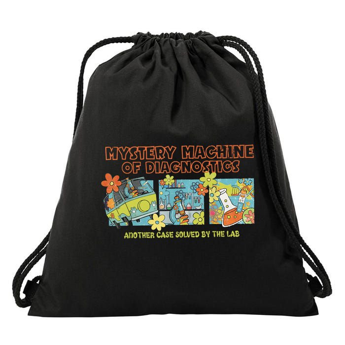 Mystery Machine Of Diagnostics Lab Week 2025 Med Lab Tech  Drawstring Bag