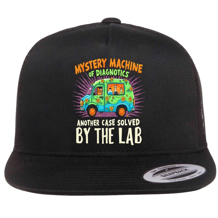 Mystery Machine Of Diagnostics Lab Week 2025 Flat Bill Trucker Hat