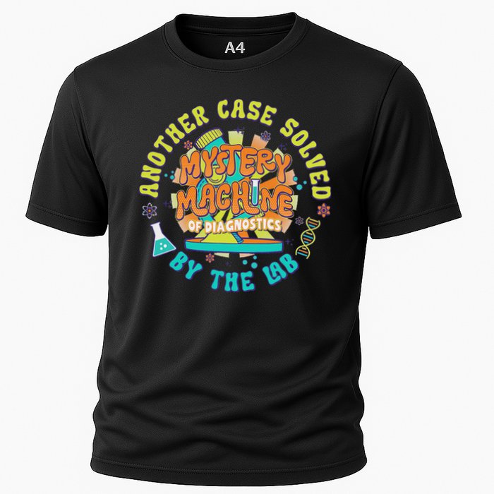Mystery Machine Of Diagnostics Lab Week 2025 Med Lab Tech Cooling Performance Crew T-Shirt