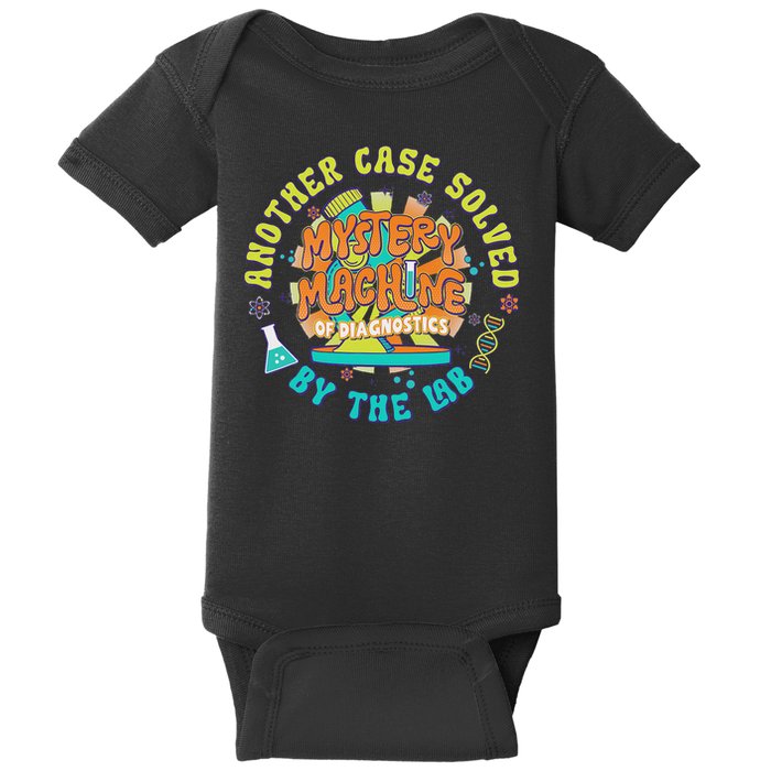 Mystery Machine Of Diagnostics Lab Week 2025 Med Lab Tech Baby Bodysuit