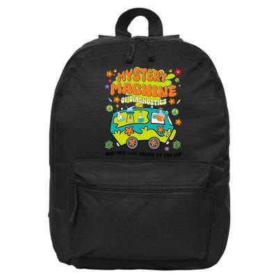 Mystery Machine Of Diagnostics Lab Week 2025 Med Lab Tech 16 in Basic Backpack