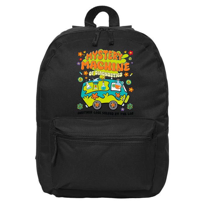 Mystery Machine Of Diagnostics Lab Week 2025 Med Lab Tech 16 in Basic Backpack