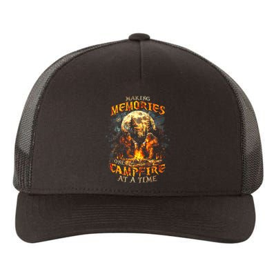 Making Memories One Campfire At A Time Bigfoot Camping Yupoong Adult 5-Panel Trucker Hat