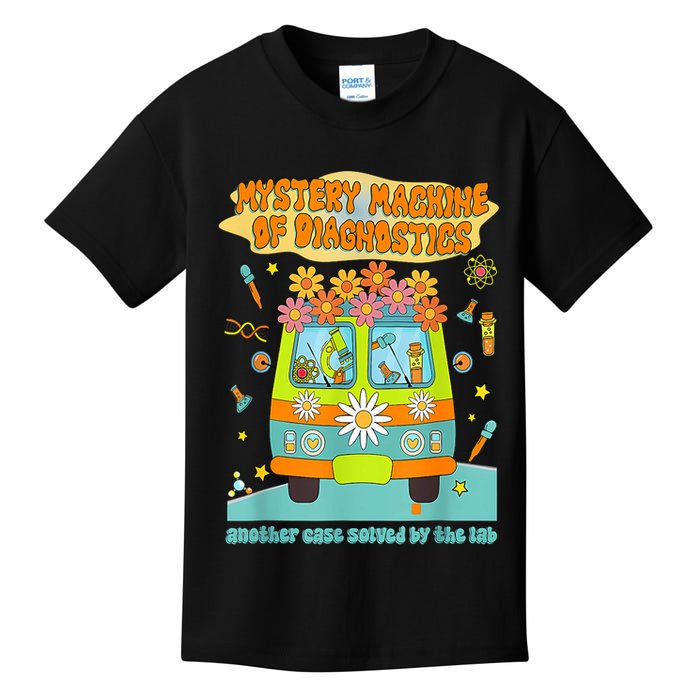  Mystery Machine Of Diagnostics Lab Tech Lab Week 2025  Kids T-Shirt