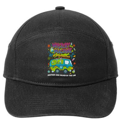 Mystery Machine Of Diagnostics Lab Week 2025 Med Lab Tech 7-Panel Snapback Hat