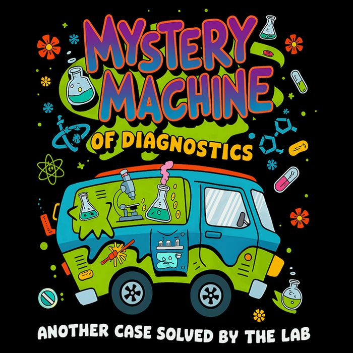 Mystery Machine Of Diagnostics Lab Week 2025 Med Lab Tech Poster