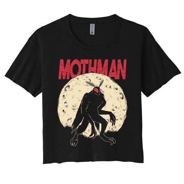 Mothman Women's Crop Top Tee