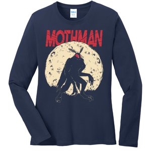 Mothman Ladies Long Sleeve Shirt