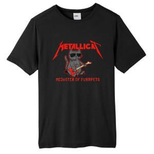 Metallicat Meowster Of Purrpets Funny Cat Tall Fusion ChromaSoft Performance T-Shirt