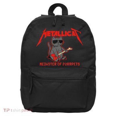 Metallicat Meowster Of Purrpets Funny Cat 16 in Basic Backpack