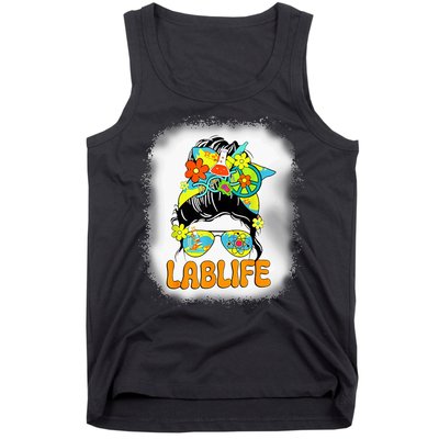 Mystery Machine Of Diagnostics Lab Week 2025 Messy Bun  Tank Top