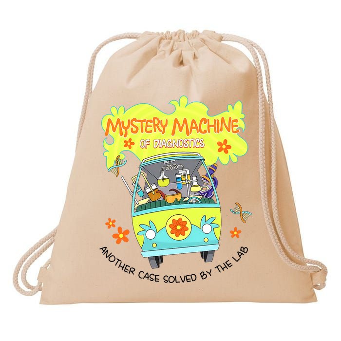 Mystery Machine Of Diagnostics Lab Tech Lab Week 2025  Drawstring Bag