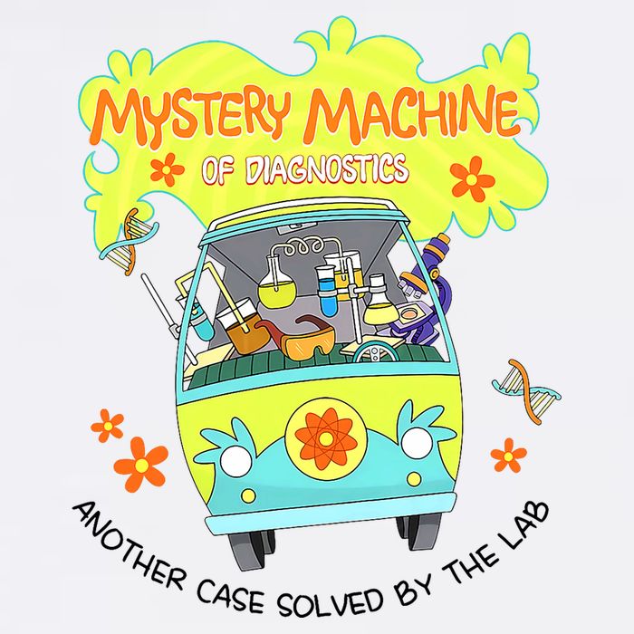 Mystery Machine Of Diagnostics Lab Tech Lab Week 2025  Poster