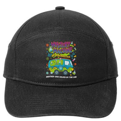 Mystery Machine Of Diagnostics Lab Week 2025 Med Lab Tech 7-Panel Snapback Hat