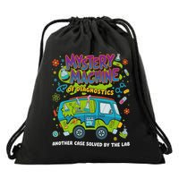 Mystery Machine Of Diagnostics Lab Week 2025 Med Lab Tech Drawstring Bag