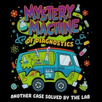 Mystery Machine Of Diagnostics Lab Week 2025 Med Lab Tech 16 in Basic Backpack