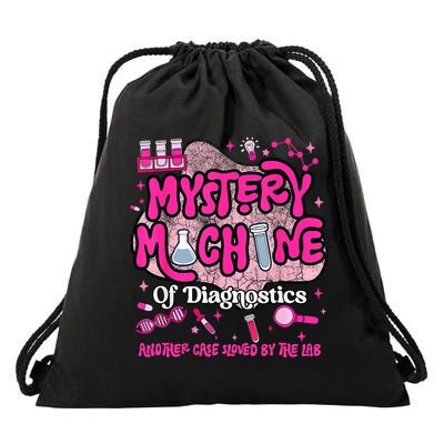 Mystery Machine Of Diagnostics Lab Week 2025 Med Lab Tech Drawstring Bag