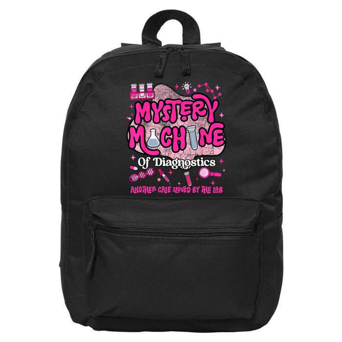 Mystery Machine Of Diagnostics Lab Week 2025 Med Lab Tech 16 in Basic Backpack