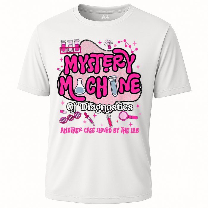 Mystery Machine Of Diagnostics Lab Week 2025 Med Lab Tech Cooling Performance Crew T-Shirt