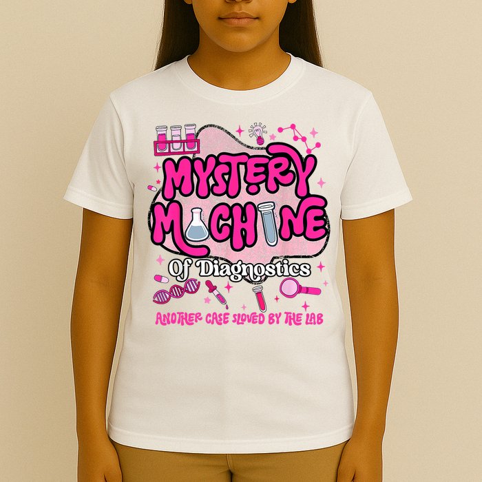Mystery Machine Of Diagnostics Lab Week 2025 Med Lab Tech T-Shirt