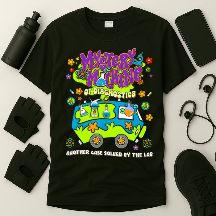 Mystery Machine Of Diagnostics Lab Week 2025 Med Lab Tech  T-Shirt