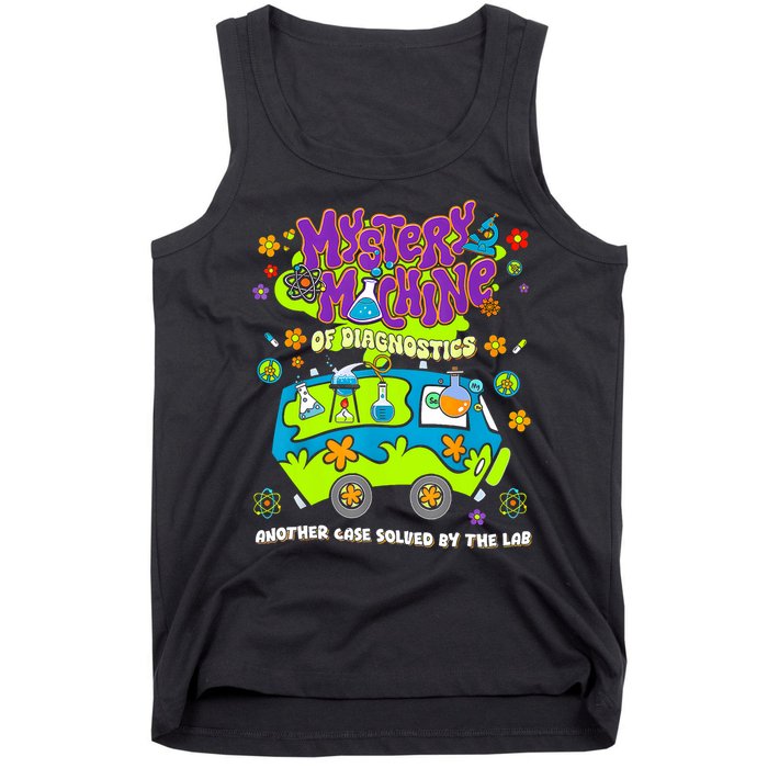 Mystery Machine Of Diagnostics Lab Week 2025 Med Lab Tech  Tank Top