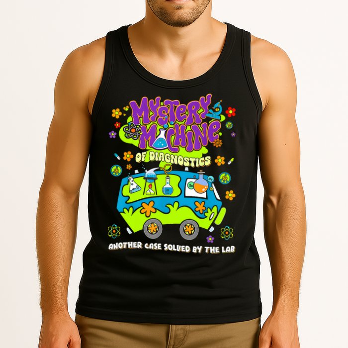 Mystery Machine Of Diagnostics Lab Week 2025 Med Lab Tech  Tank Top