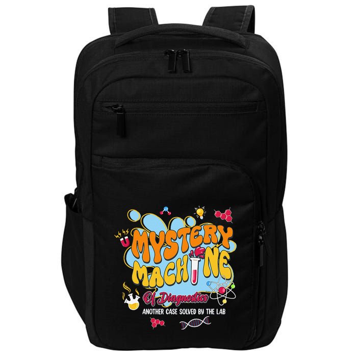 Mystery Machine Of Diagnostics Lab Week 2025 Med Lab Tech Impact Tech Backpack