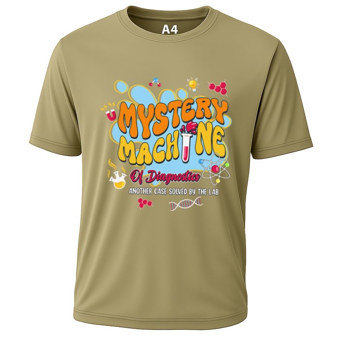 Mystery Machine Of Diagnostics Lab Week 2025 Med Lab Tech Cooling Performance Crew T-Shirt