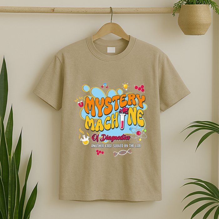 Mystery Machine Of Diagnostics Lab Week 2025 Med Lab Tech T-Shirt