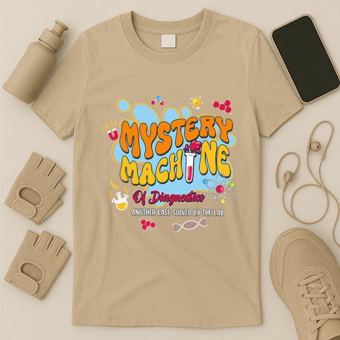 Mystery Machine Of Diagnostics Lab Week 2025 Med Lab Tech T-Shirt