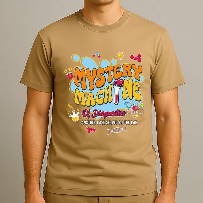 Mystery Machine Of Diagnostics Lab Week 2025 Med Lab Tech T-Shirt