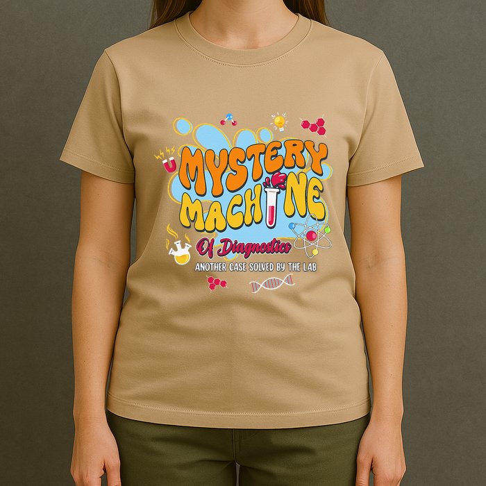 Mystery Machine Of Diagnostics Lab Week 2025 Med Lab Tech T-Shirt