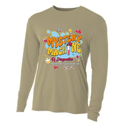 Mystery Machine Of Diagnostics Lab Week 2025 Med Lab Tech Cooling Performance Long Sleeve Crew