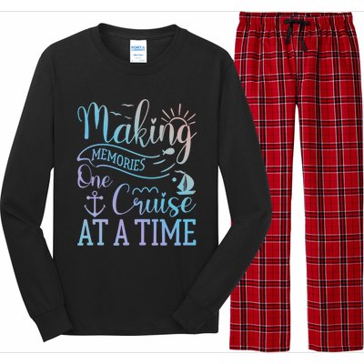 Making Memories One Cruise At A Time Family Cruise Funny Gift Long Sleeve Pajama Set